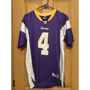 Minnesota Vikings Brett Favre Reebok NFL Football Jersey Youth Boys Kids Size XL